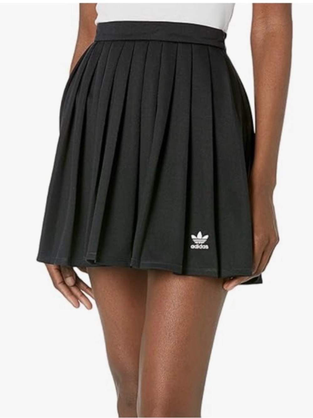 Adidas Originals Adicolor Black Pleated Tennis Skirt NWT Women's XL